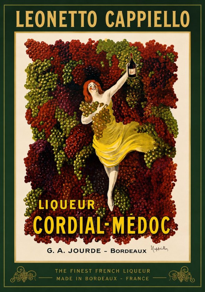 Leonetto Cappiello Liqueur Cordial-médoc No3 - Plakát