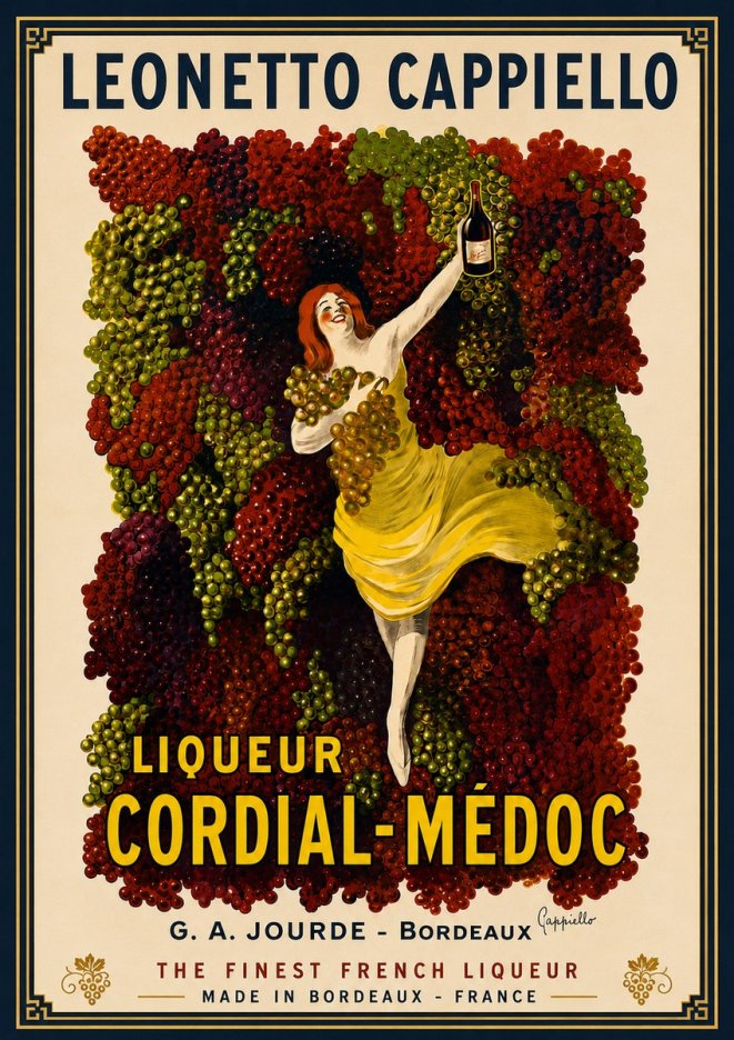 Leonetto Cappiello Liqueur Cordial-médoc No5 - Plakát