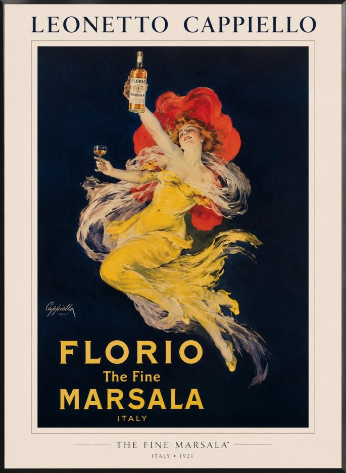 Leonetto Cappiello Florio the Fine Marsala No1 - Plakát