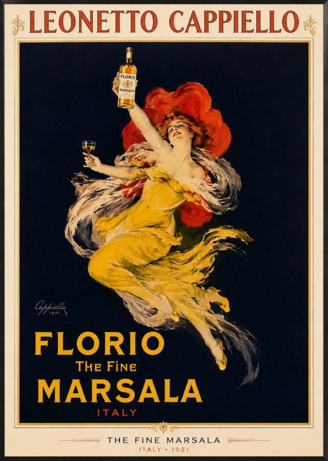 Leonetto Cappiello Florio the Fine Marsala No2 - Plakát