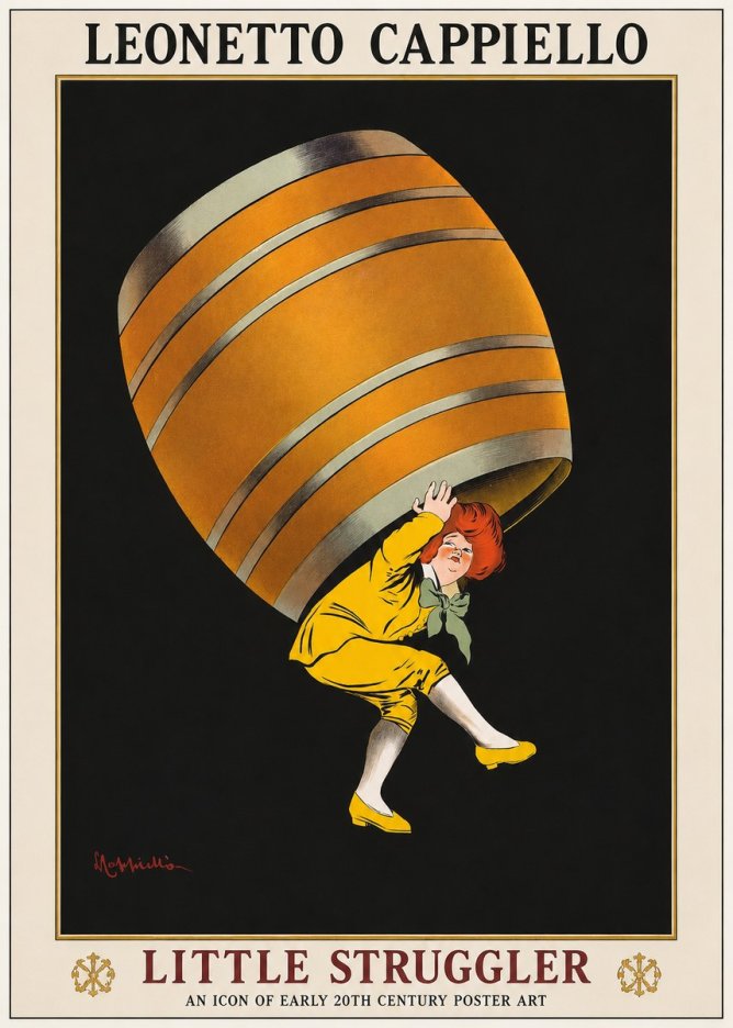 Leonetto Cappiello Little Struggler No1 - Plakát