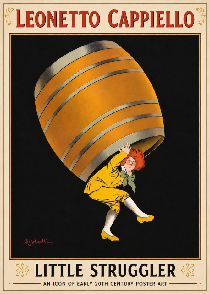 Leonetto Cappiello Little Struggler No6 - Plakát
