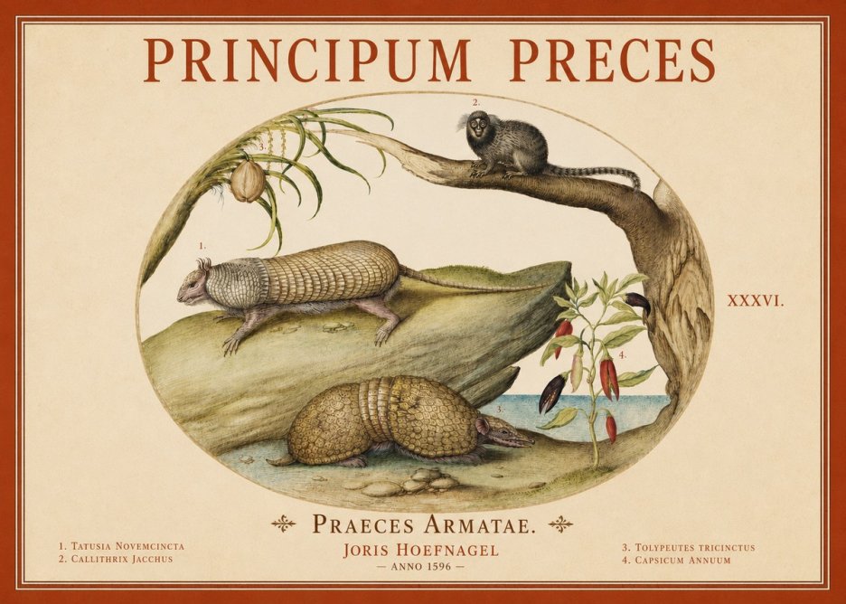 Joris Hoefnagel Praeces Armatae. No4 - Plakát