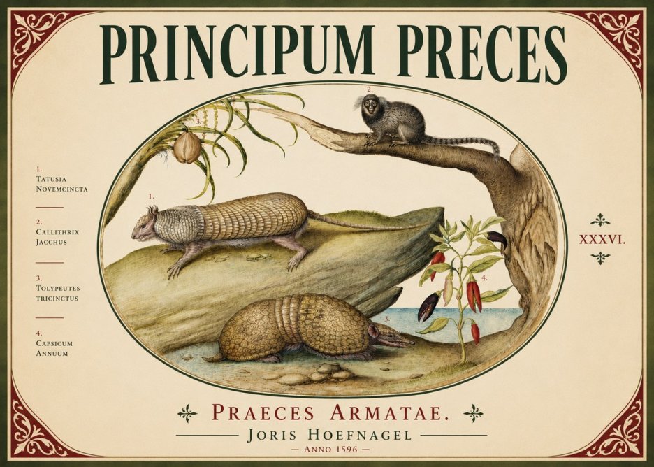 Joris Hoefnagel Praeces Armatae. No6 - Plakát