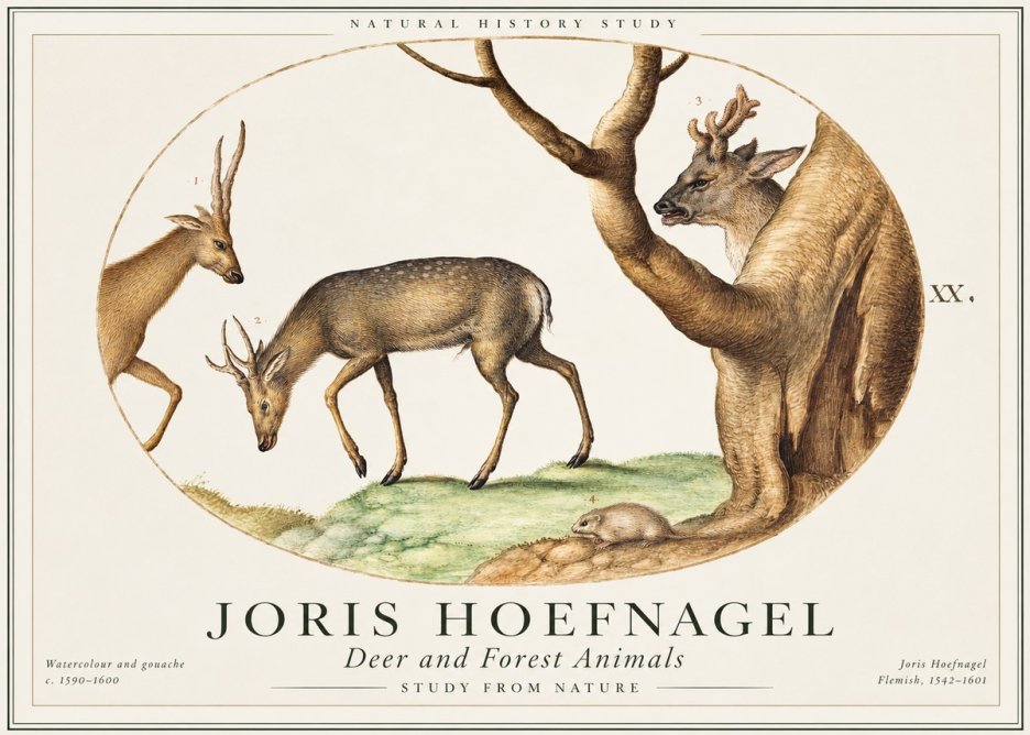 Joris Hoefnagel Do Not Rush Against the Lion. No2 - Plakát