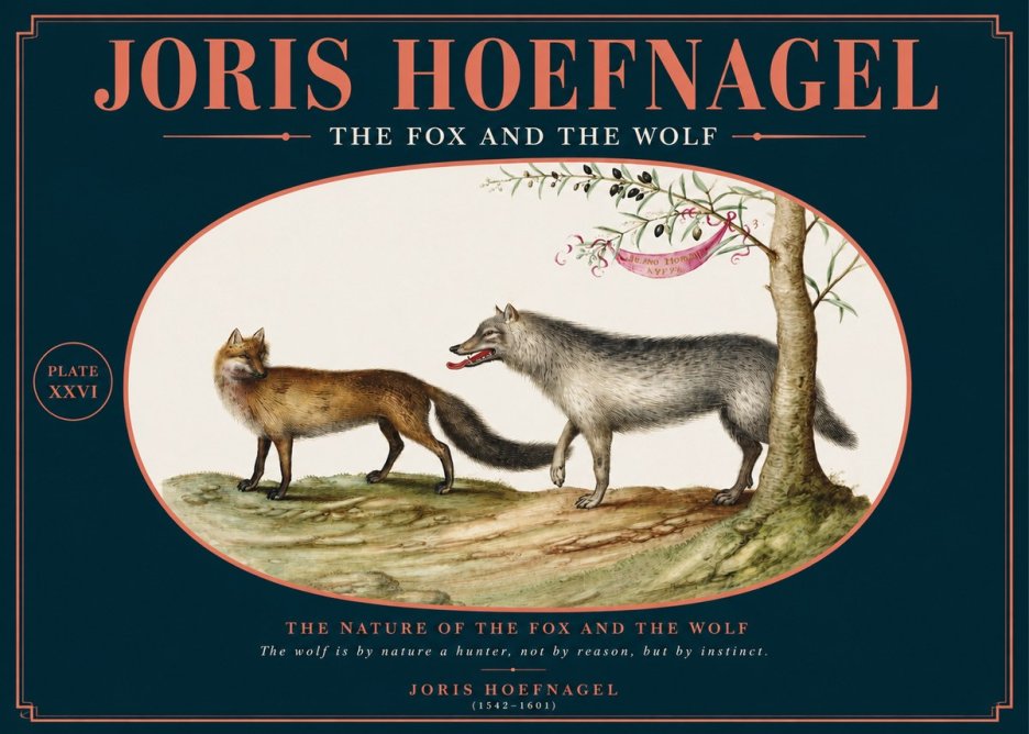 Joris Hoefnagel The Fox and the Wolf No2 - Plakát