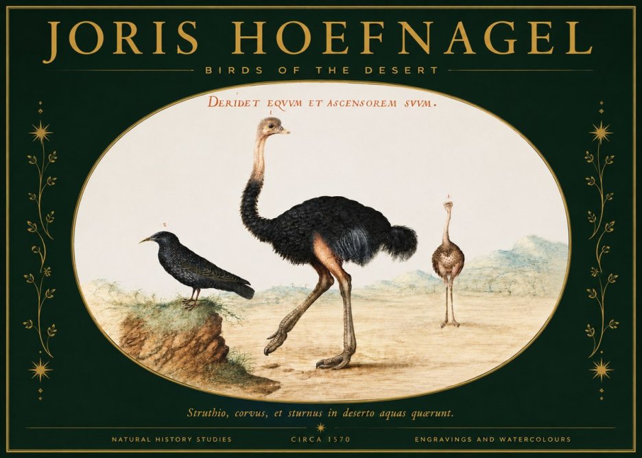 Joris Hoefnagel Birds of the Desert No2 - Plakát