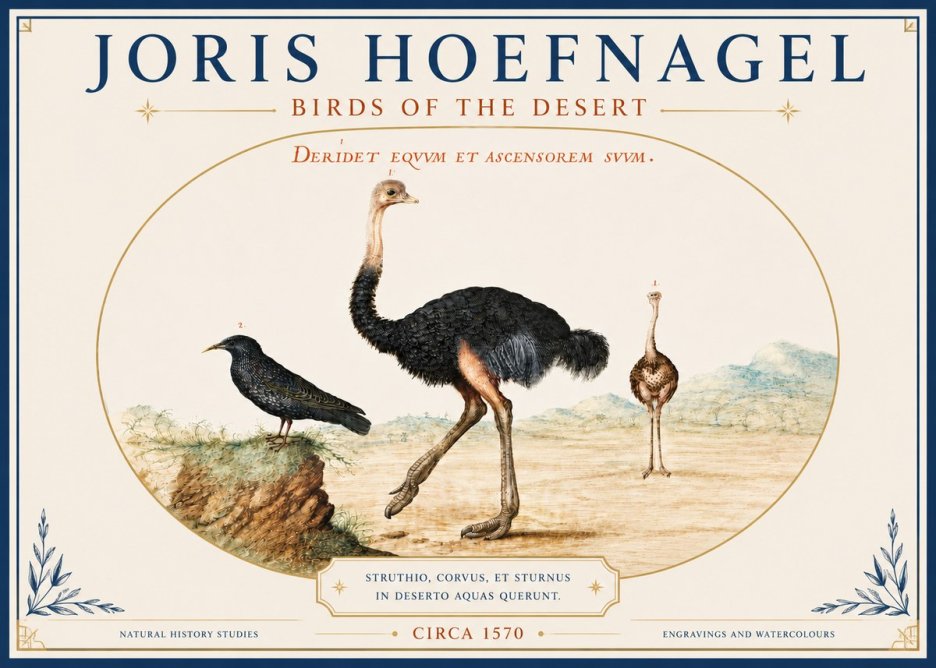 Joris Hoefnagel Birds of the Desert No4 - Plakát