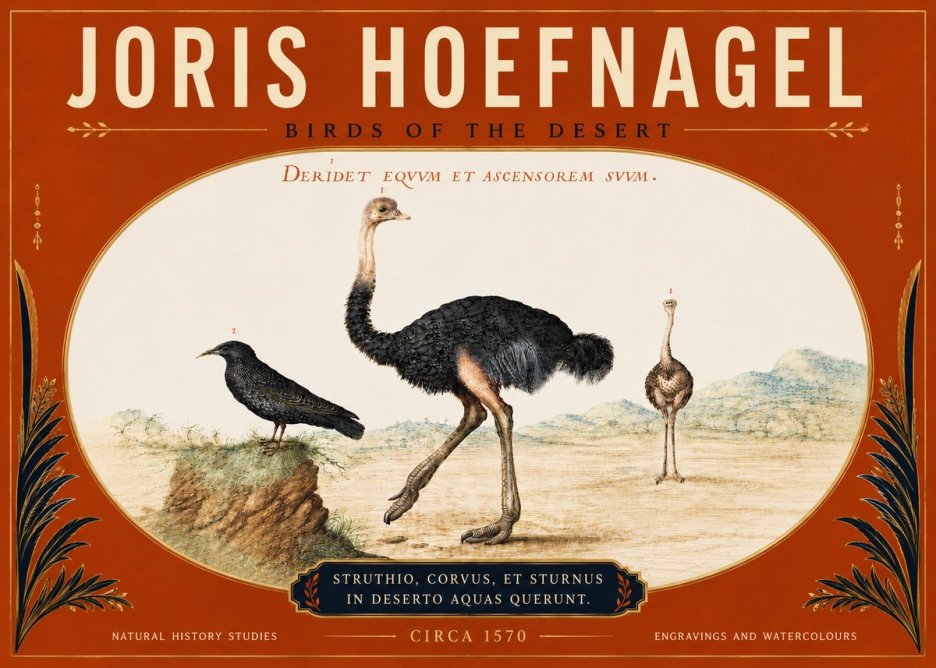 Joris Hoefnagel Birds of the Desert No5 - Plakát