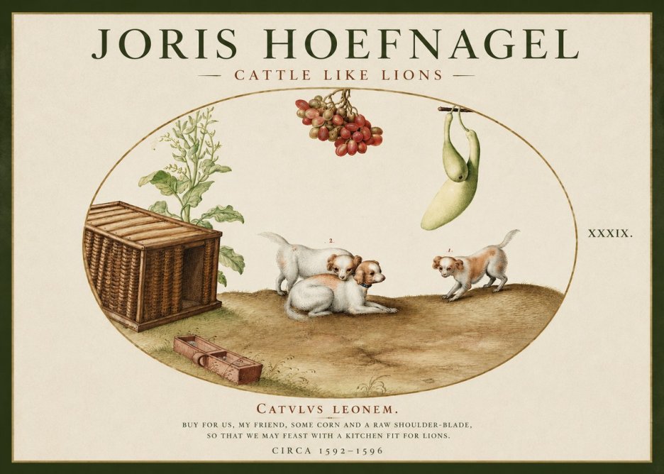 Joris Hoefnagel Cattle Like Lions No2 - Plakát