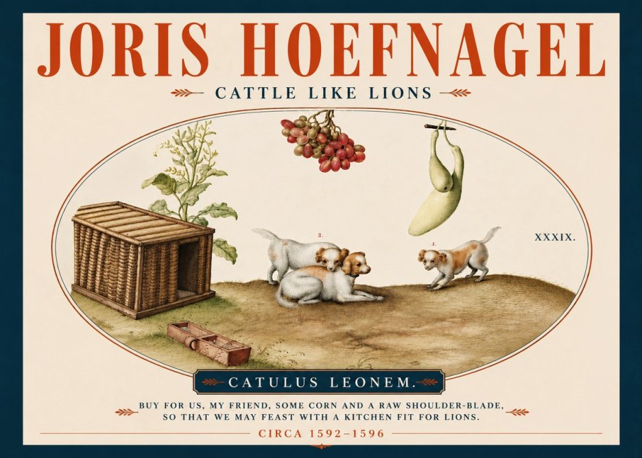 Joris Hoefnagel Cattle Like Lions No4 - Plakát