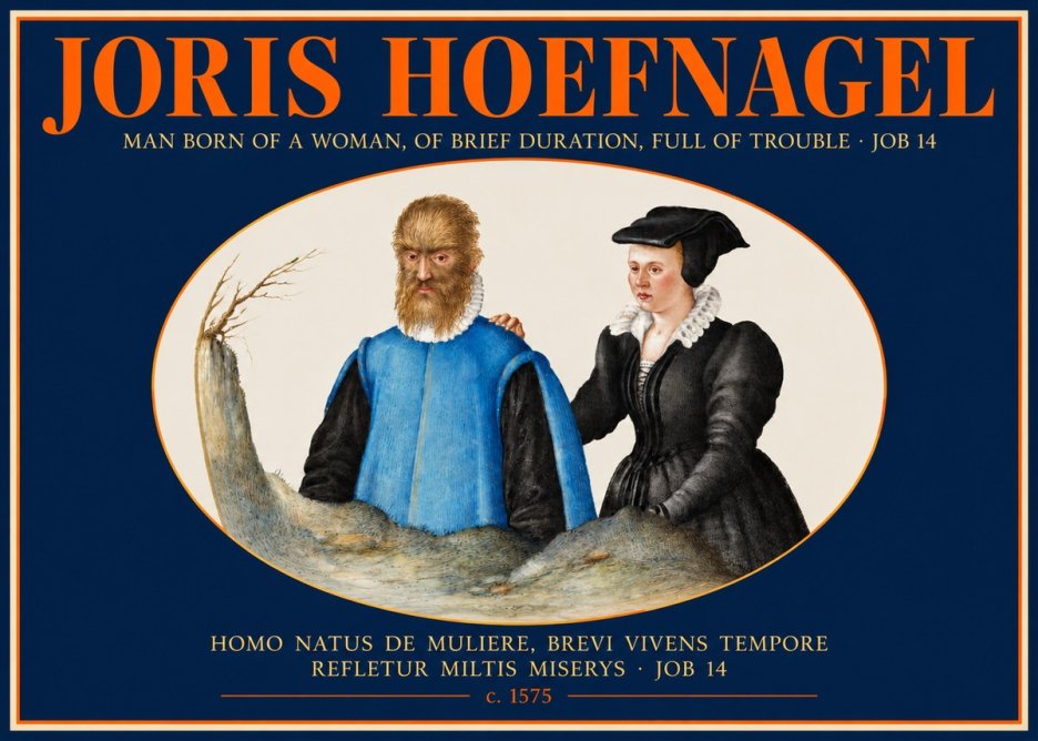 Joris Hoefnagel Homo Natus De Muliere, Brevi Vivens Tempore Refletur Miltis Miserys · Job 14 No2 - Plakát
