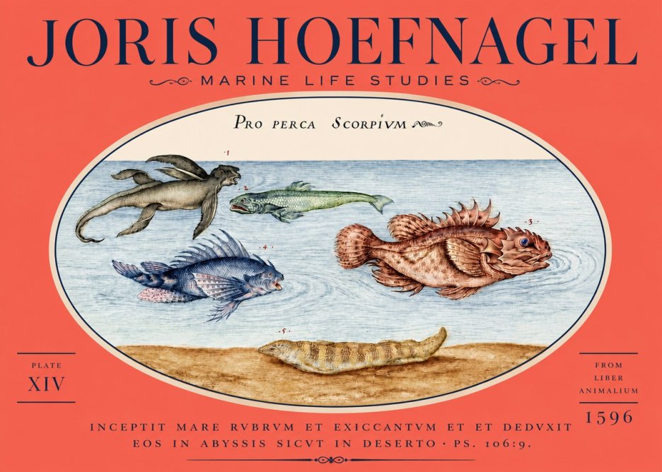 Joris Hoefnagel Pro Perca Scorpivm No5 - Plakát