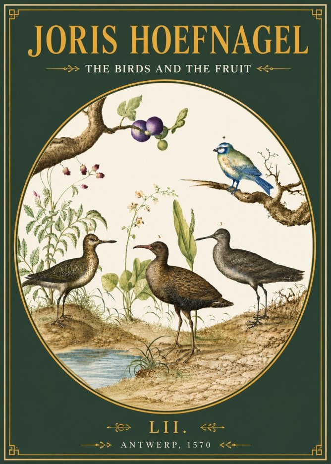 Joris Hoefnagel The Birds and the Fruit No4 - Plakát