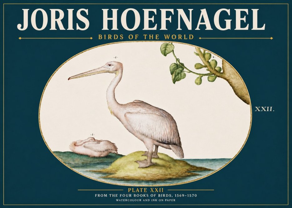 Joris Hoefnagel Plate Xxii No5 - Plakát