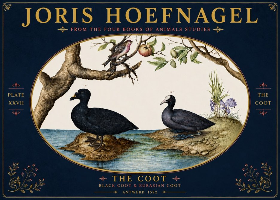 Joris Hoefnagel The Coot No6 - Plakát