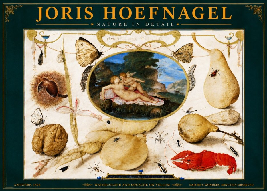 Joris Hoefnagel Nature in Detail No5 - Plakát
