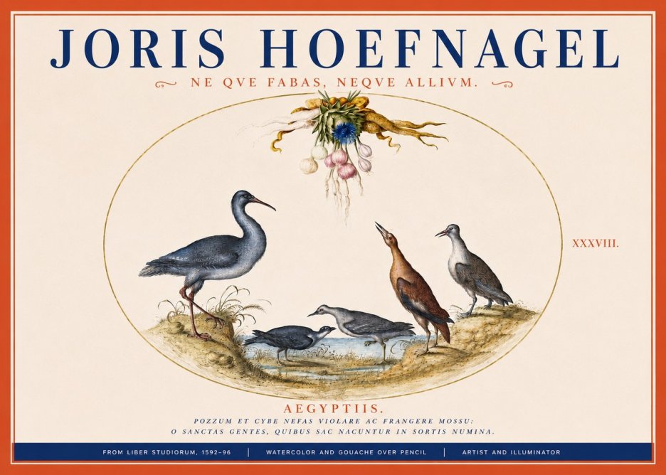 Joris Hoefnagel Aegyptiis. No3 - Plakát