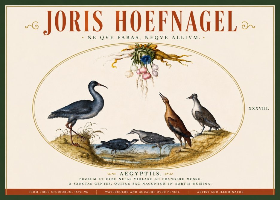 Joris Hoefnagel Aegyptiis. No6 - Plakát