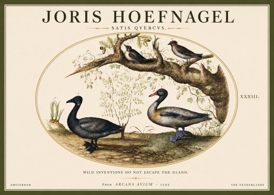 Joris Hoefnagel Satis Quercus. Birds of the Marsh No5 - Plakát