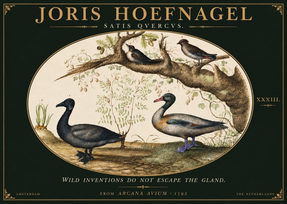 Joris Hoefnagel Satis Quercus. Birds of the Marsh No6 - Plakát