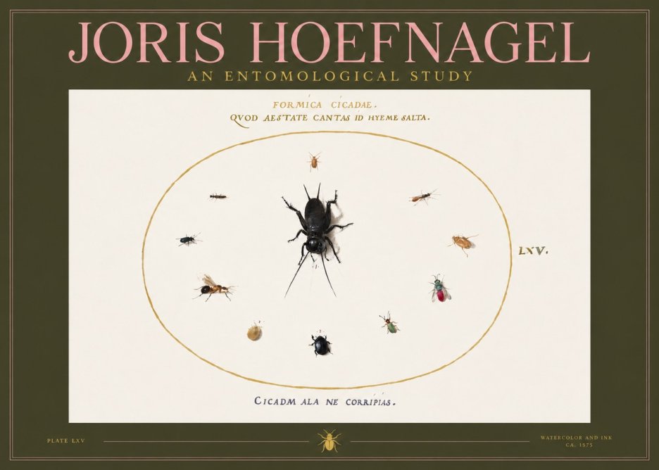 Joris Hoefnagel Formica Cicadae No2 - Plakát