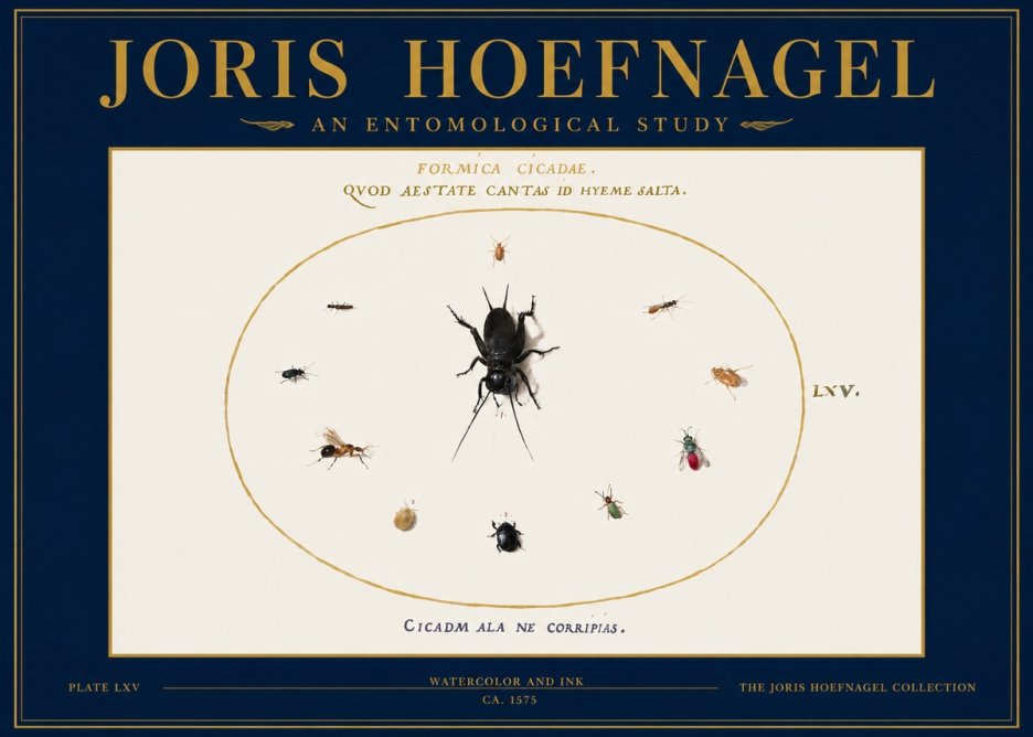 Joris Hoefnagel Formica Cicadae No3 - Plakát