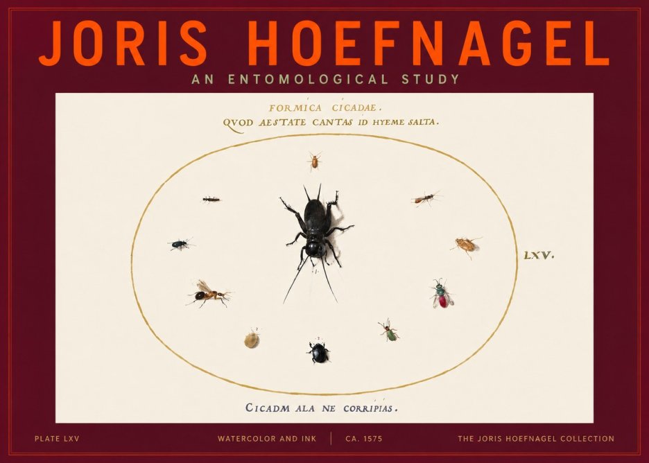 Joris Hoefnagel Formica Cicadae No4 - Plakát