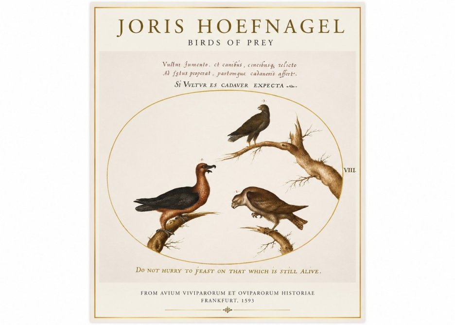 Joris Hoefnagel Birds of Prey No1 - Plakát