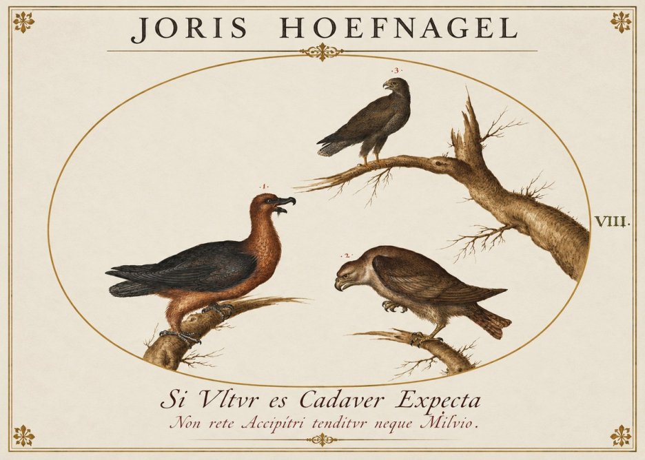 Joris Hoefnagel Birds of Prey No2 - Plakát