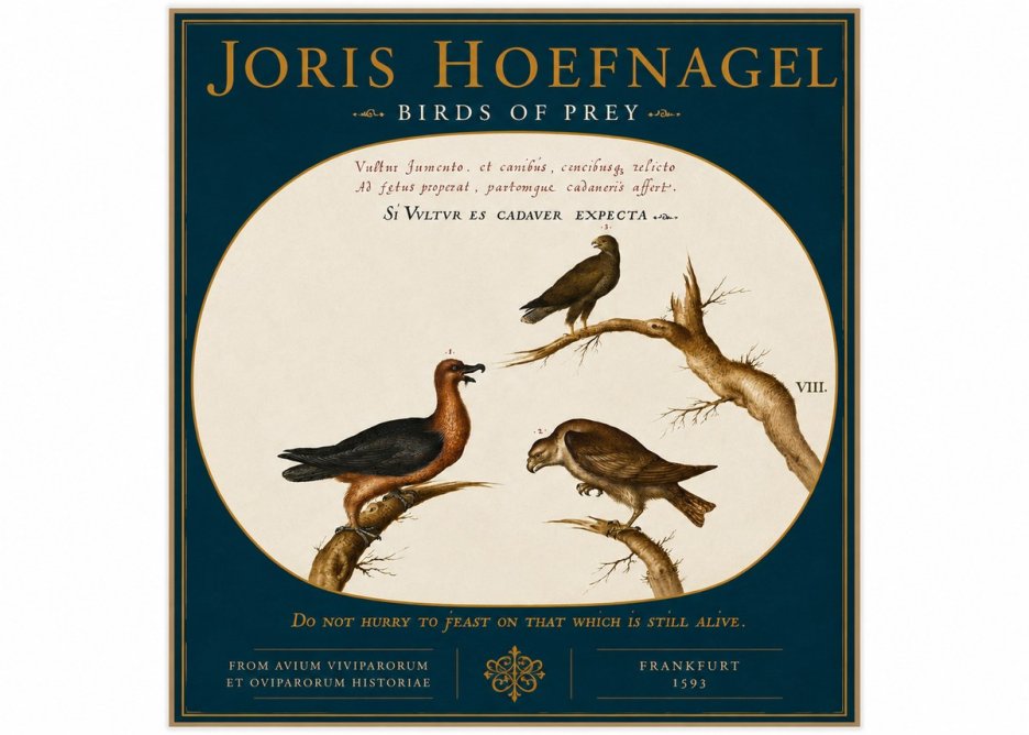 Joris Hoefnagel Birds of Prey No4 - Plakát