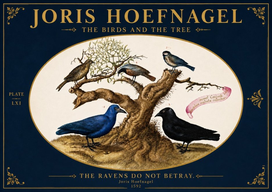 Joris Hoefnagel The Birds and the Tree No5 - Plakát