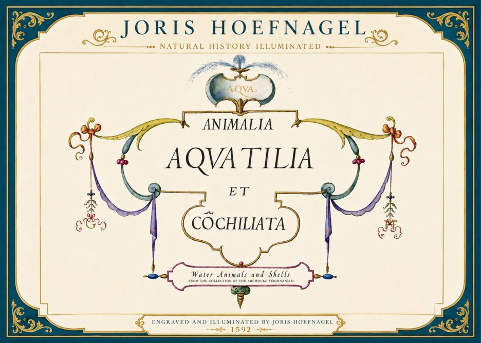 Joris Hoefnagel Animalia Aquatilia Et Cochiliata No5 - Plakát