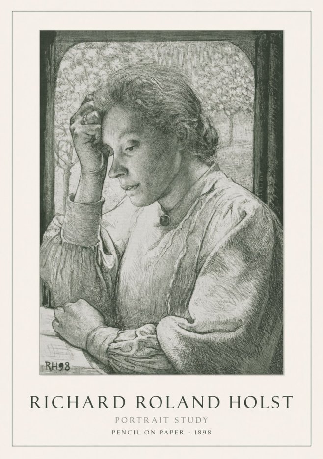Richard Roland Holst Portrait Study No1 - Plakát