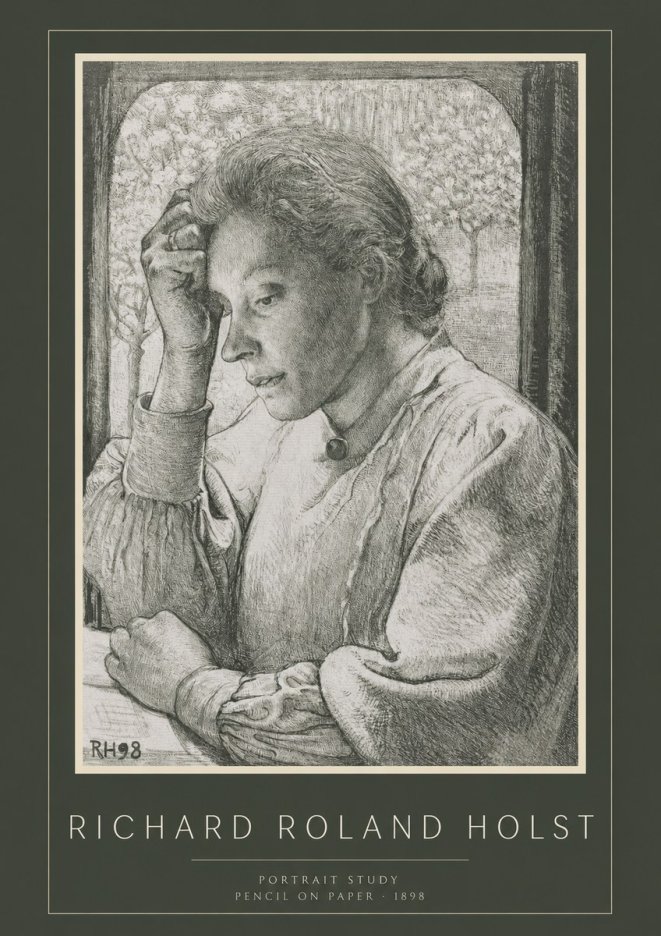 Richard Roland Holst Portrait Study No2 - Plakát