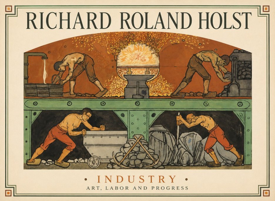 Richard Roland Holst Industry No1 - Plakát