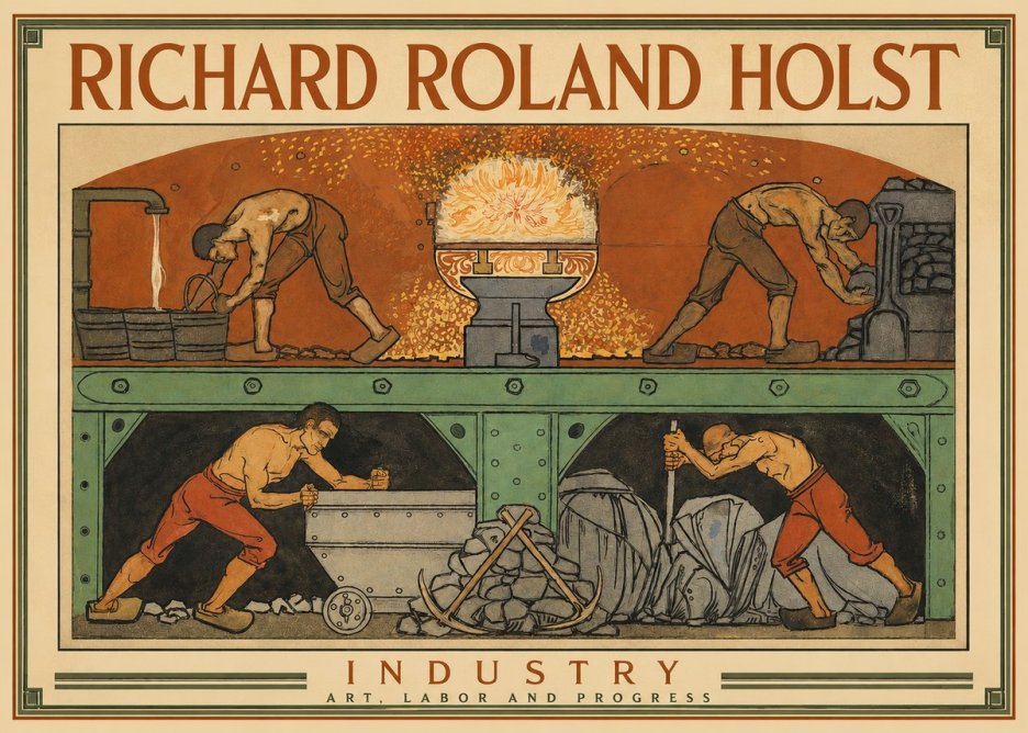 Richard Roland Holst Industry No2 - Plakát