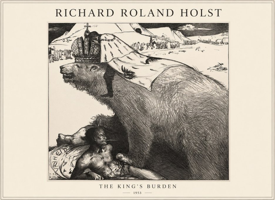 Richard Roland Holst The King's Burden No1 - Plakát