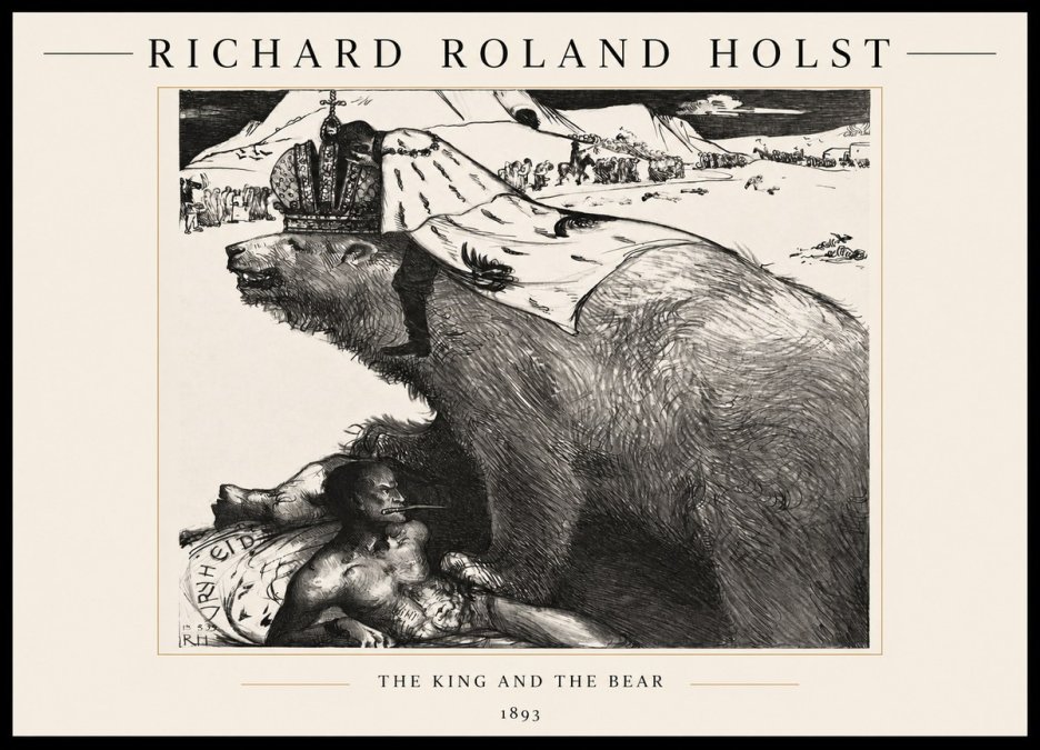 Richard Roland Holst The King's Burden No3 - Plakát