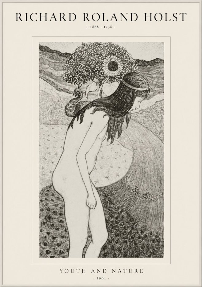 Richard Roland Holst Youth and Nature No1 - Plakát