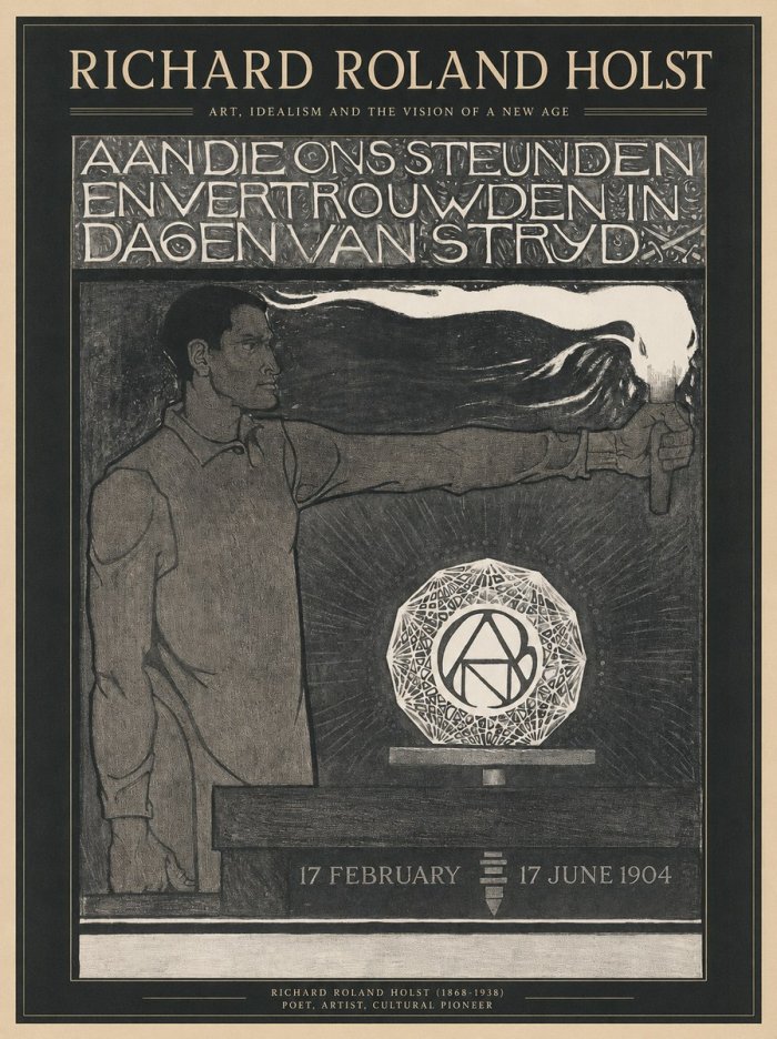 Richard Roland Holst Aan Die Ons Steunden En Vertrouwden in Dagen Van Stryd No1 - Plakát