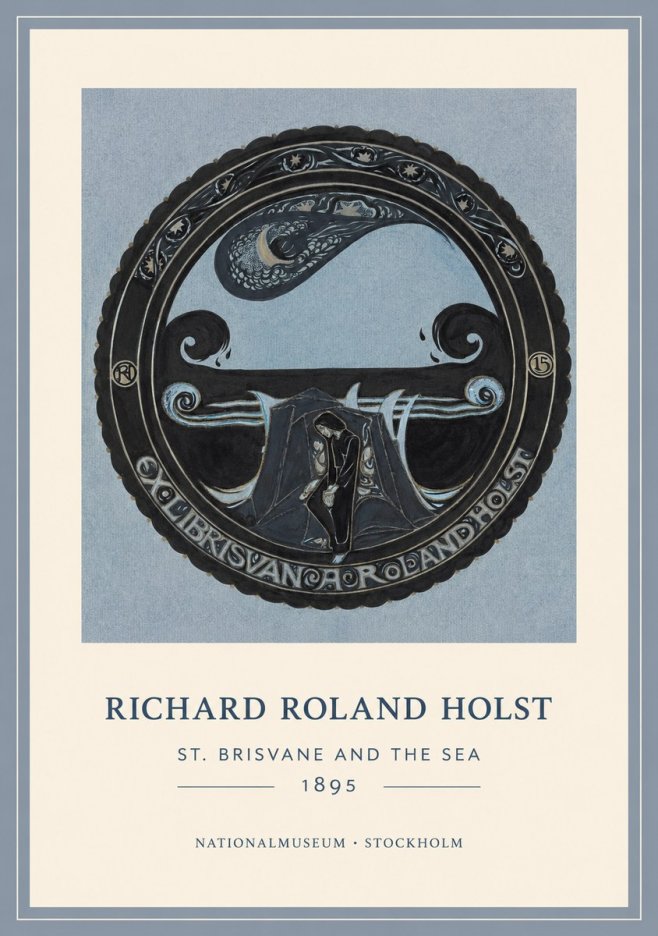 Richard Roland Holst St. Brisvane and the Sea No1 - Plakát