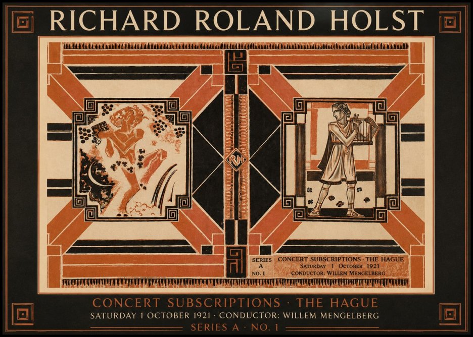 Richard Roland Holst Concert Subscriptions - the Hague No2 - Plakát