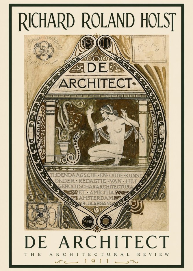 Richard Roland Holst De Architect No2 - Plakát