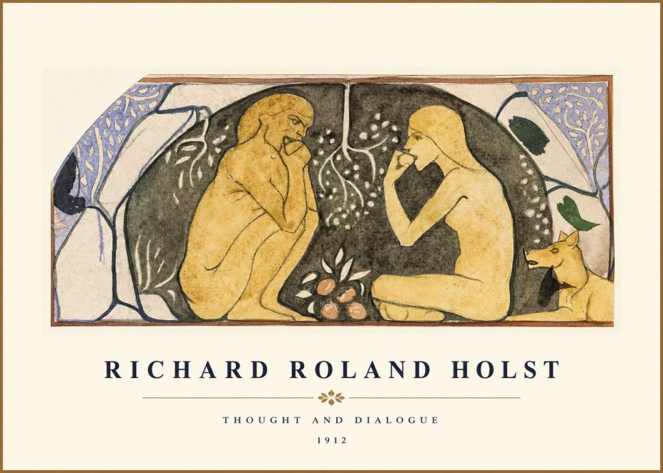 Richard Roland Holst Thought and Dialogue No1 - Plakát