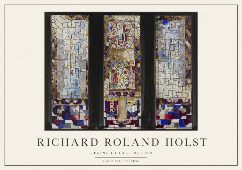Richard Roland Holst Stained Glass Design No1 - Plakát