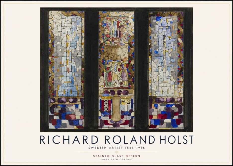 Richard Roland Holst Stained Glass Design No3 - Plakát