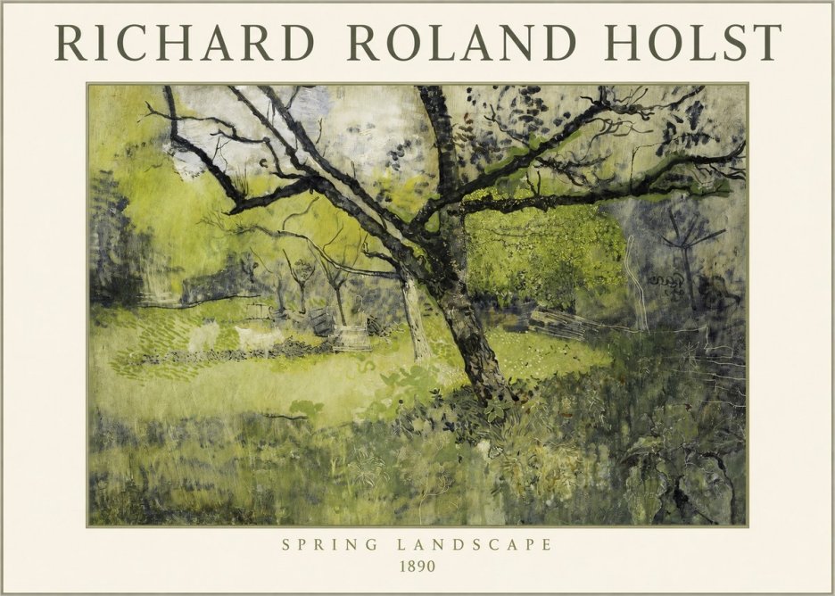 Richard Roland Holst Spring Landscape No1 - Plakát