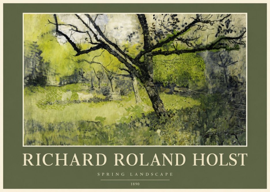 Richard Roland Holst Spring Landscape No2 - Plakát