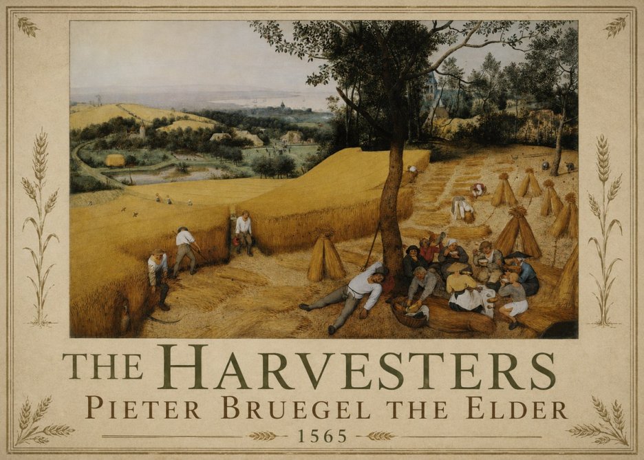 Pieter Bruegel The Harvesters II No3 - Plakát
